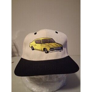 Vintage Old School Car Hot Rod Embroidered SnapBack Hat Cap Chevy Ford